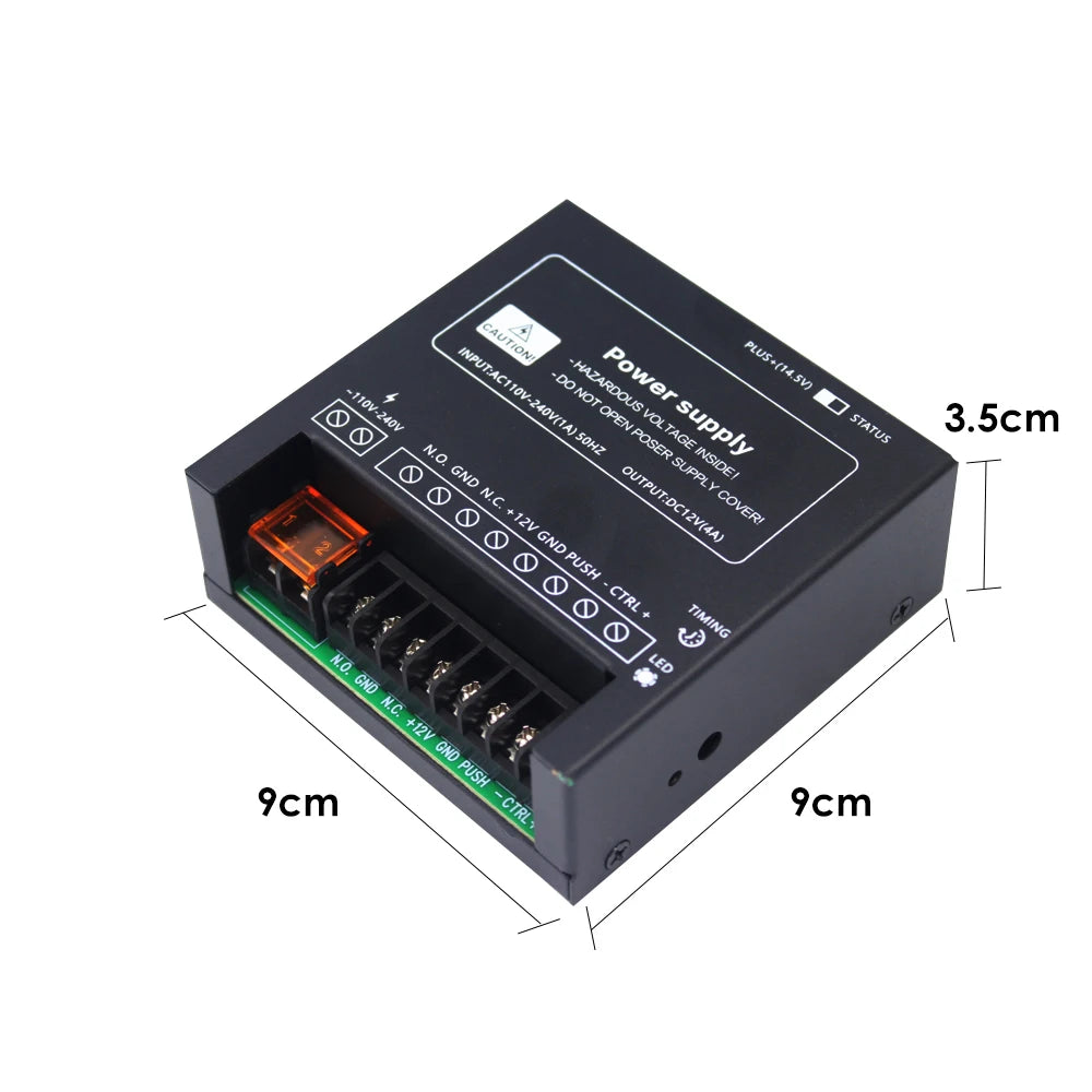 DC 12V 4A Door Access Control System Switch Power Supply AC 110~240V RFID Fingerprint Access Control System Vue