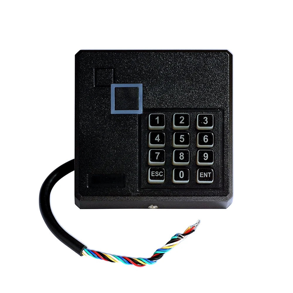 Proximity Rfid Id Card reader Door Access Control Keypad Reader 125KHz Wiegand 26 Bit Color Black103 Vue