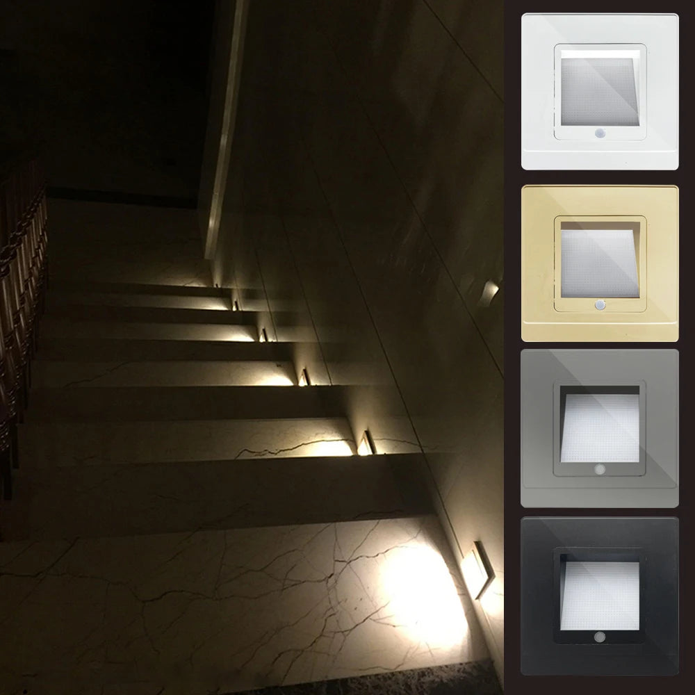 SANDIY LED Radar Motion Sensor Stair Wall Light – Night Sconce Motion Sensor Wall Light Vue