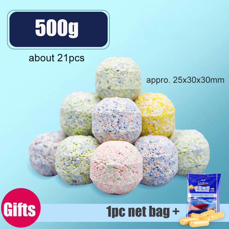 Aquarium Fish Tank Filter Material Biochemical Nano Brick Quartz Ball Nitrifying Bacteria House Water Purification Vue 500g Nano ball