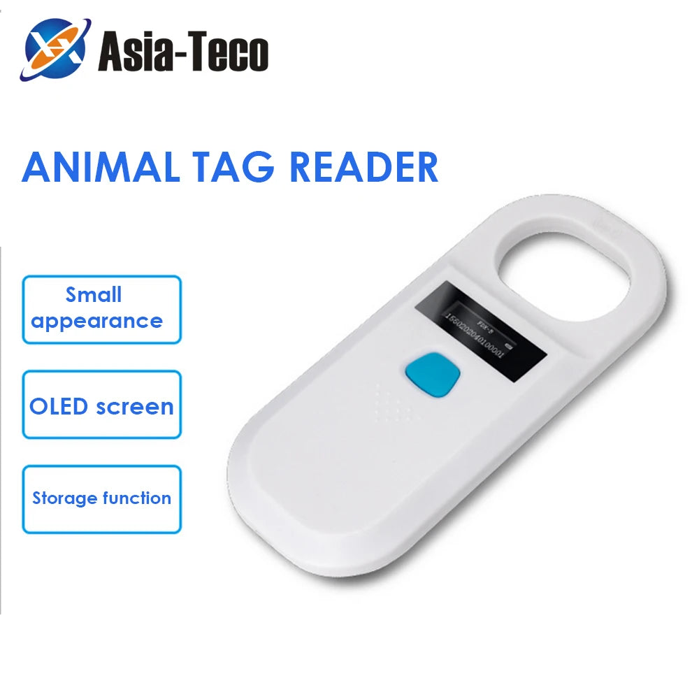 Handheld RFID Microchip Scanner for Dogs Cats Horses - USB PET Scanner ISO11784/5 FDX-B Animal ID Reader Chip Vue