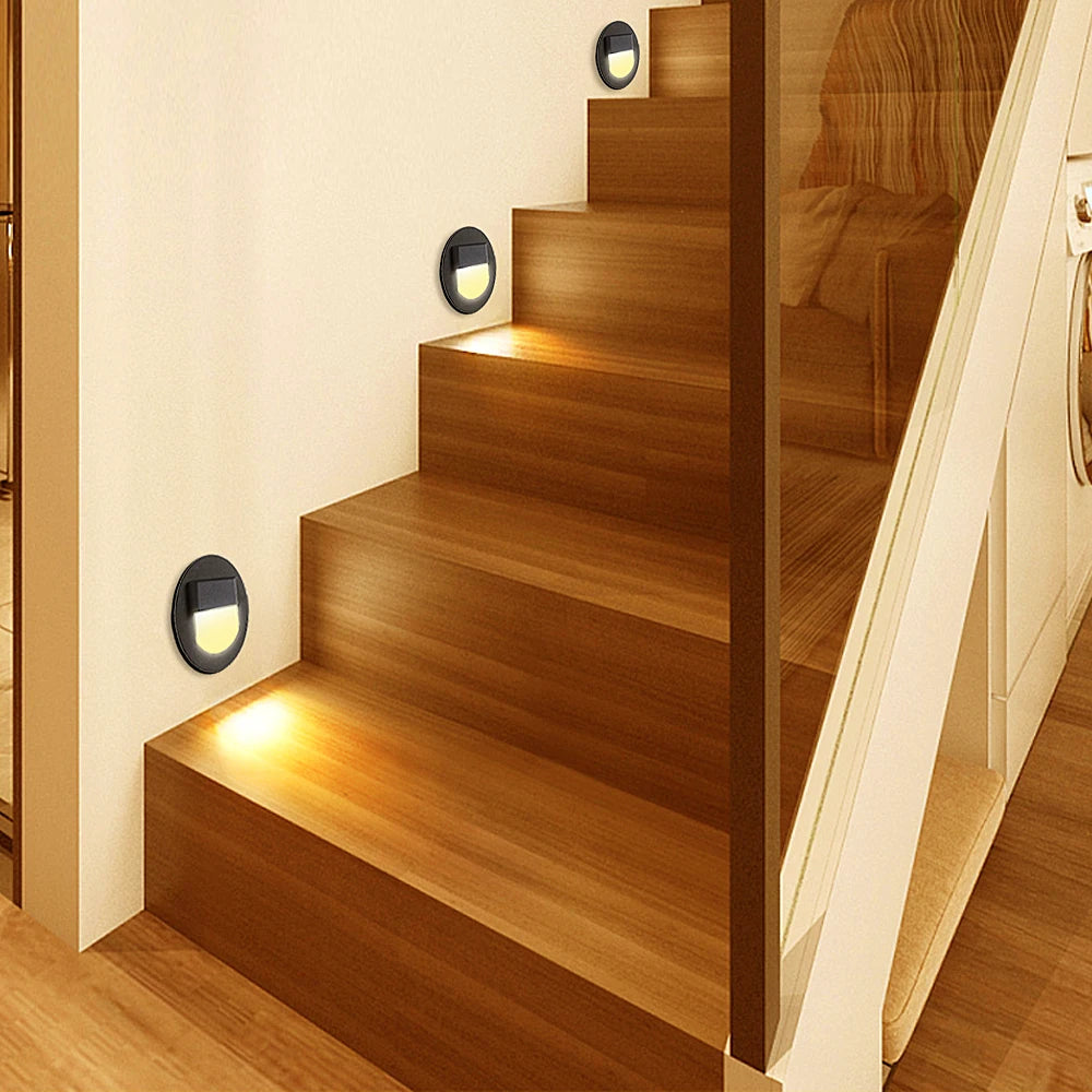 SANDIY Recessed LED Stair Step Light with PIR Motion Sensor Recessed Step Light Vue