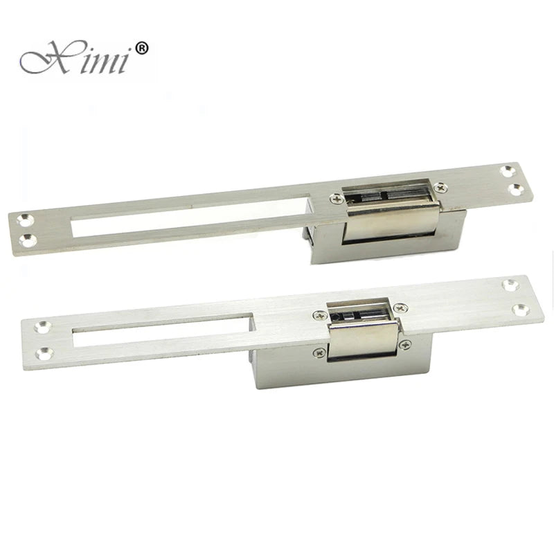 Long Panel Electric Strike Lock Fail Secure Power On To Unlock For Wooden Metal PVC Door Home Access Control Vue