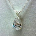 Huitan Water Drop CZ Crystal Pendant Necklace | Women Pendant Necklace Vue XL250 45cm