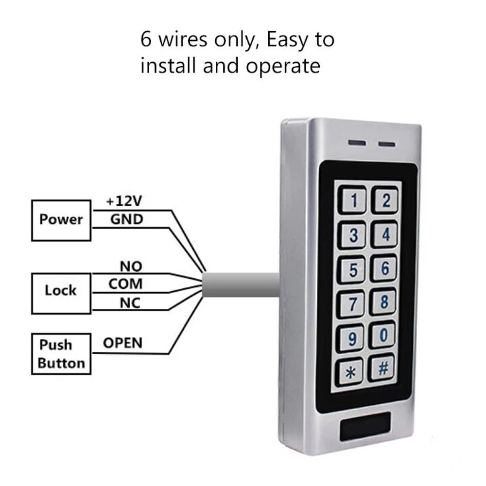 1000 users Electronic Door Lock password keypad door access control system kit Rfid 125KHz door access control system Vue