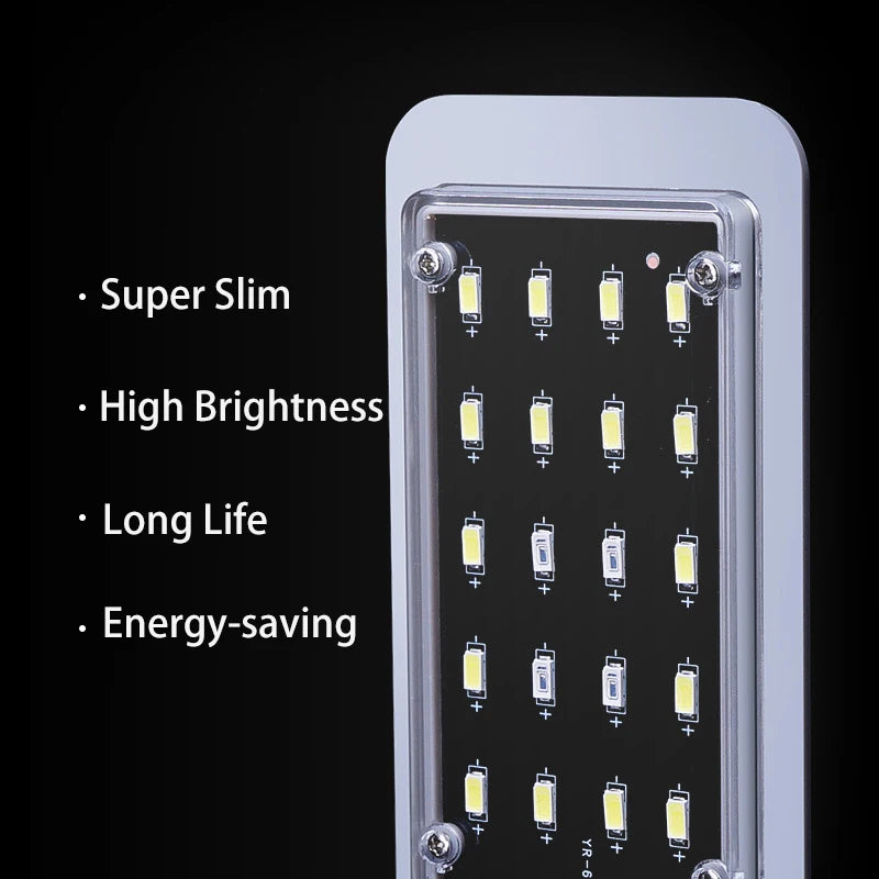 Super Slim Fish Tank LED Light Clip-on Lamp High Brightness Mini Light Aquatic Plants Grow Light Lighting Aquarium Lights Vue
