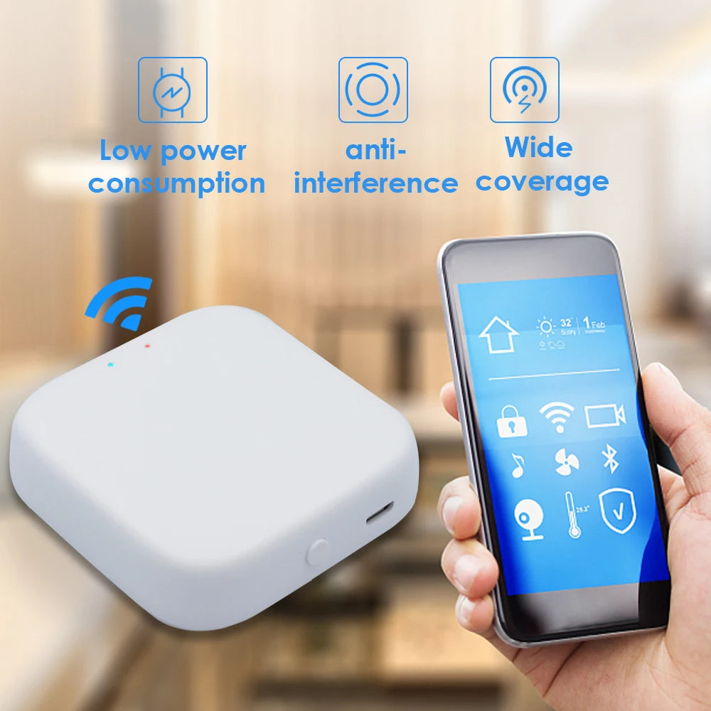 Tuya Smart Life APP 3.0 & WiFi Gateway with Bluetooth 5.2, Alexa/Google Home Hub Compatible for Access Control System Vue