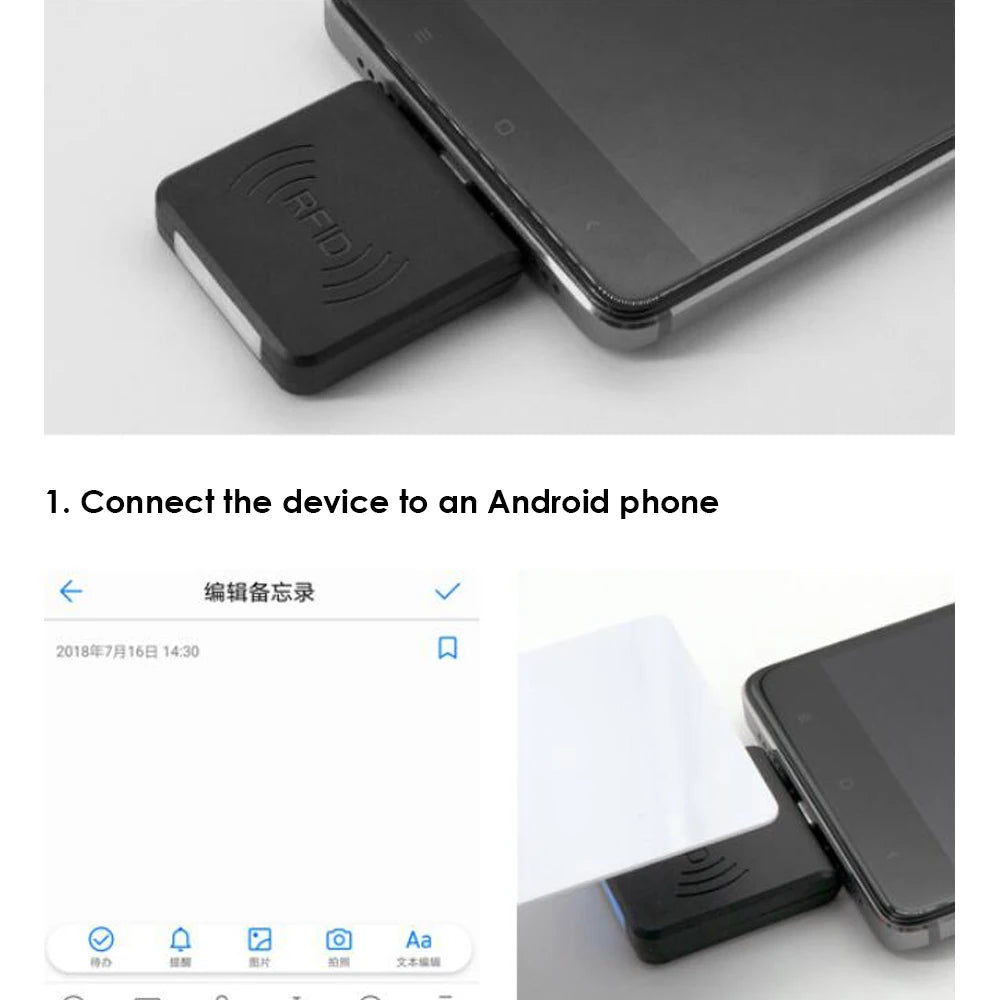 Mini Portable RFID ID Card Reader 125KHz USB Smart EM Card Reader for Win8 Android OTG Smart Phone Support Vue