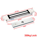 12V Single Door Electric Magnetic Electromagnetic Lock With Mortise Mount 350lbs 600lbs Holding Force Access Control Lock Vue 350Kg