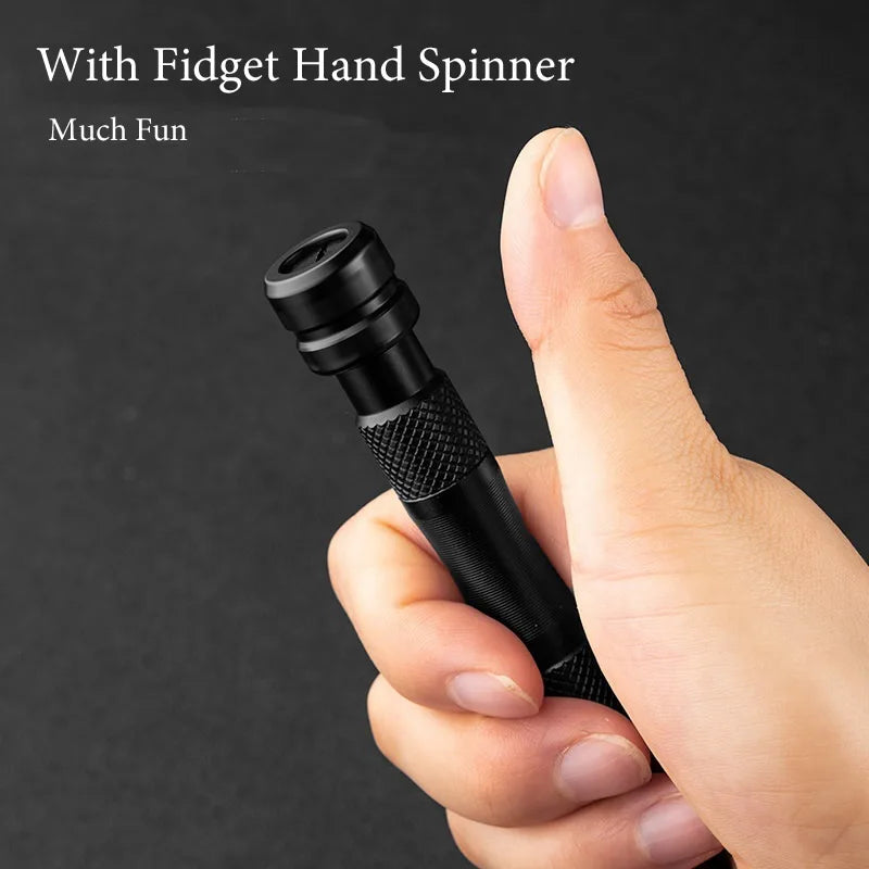 10In1 Portable Multi-Function Tactical Self Defense Pen Hand Spinner Whistle Screwdriver Glass Breaker Outdoor Survival EDC Tool Vue