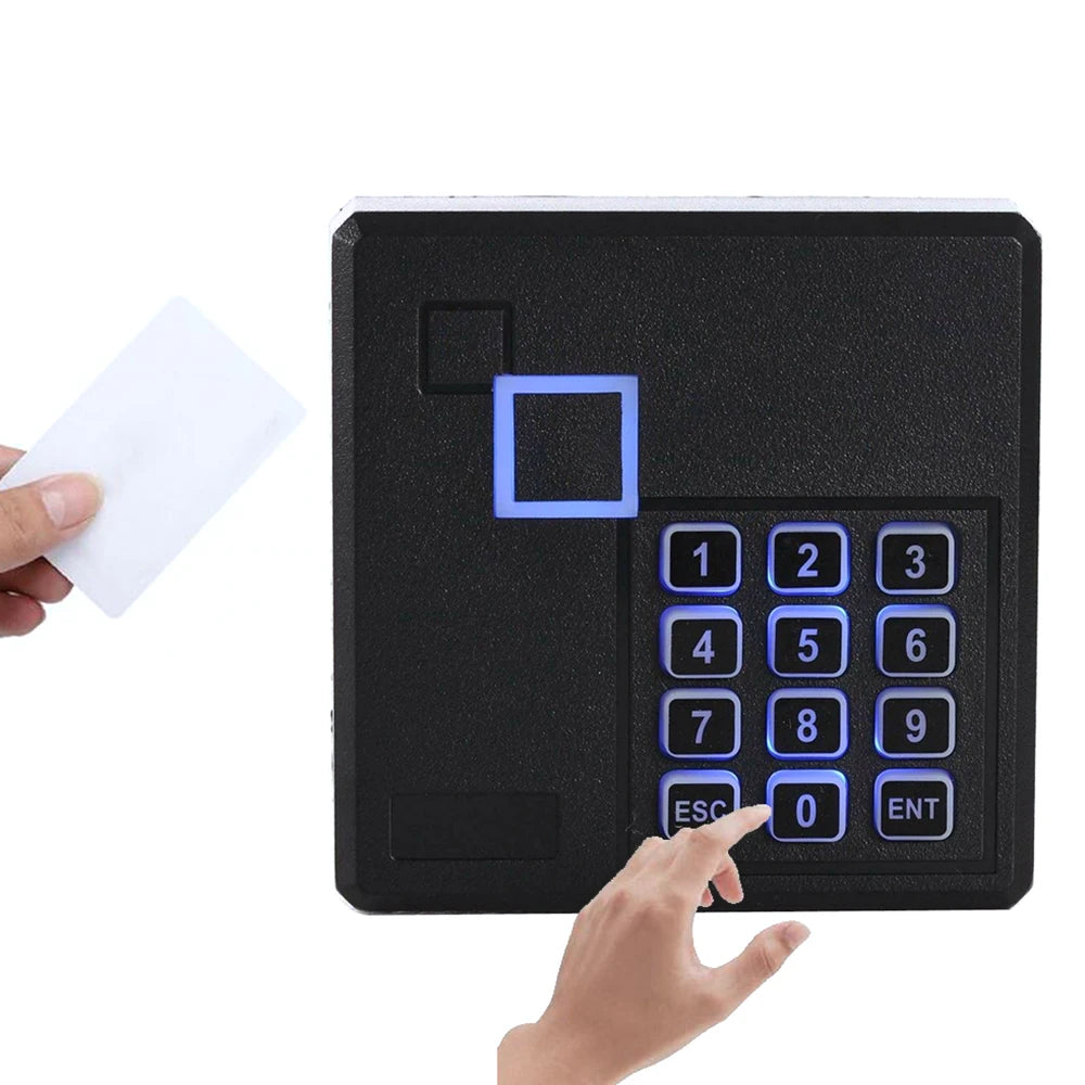 Proximity Rfid Id Card reader Door Access Control Keypad Reader 125KHz Wiegand 26 Bit Color Black103 Vue