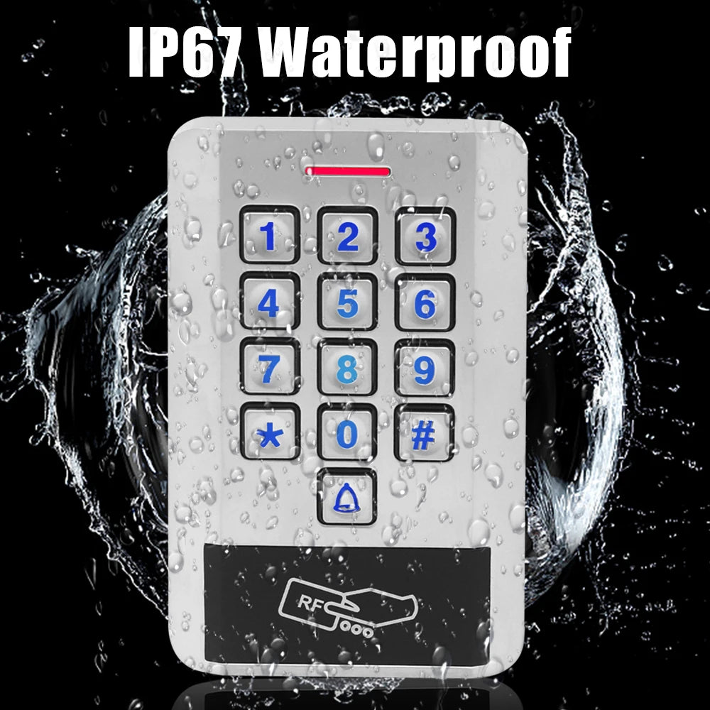 Access Control Backlight Waterproof IP68 Metal Door Standalone Access Control 6000 User 125Khz RFID Password Keypad M2-F Vue
