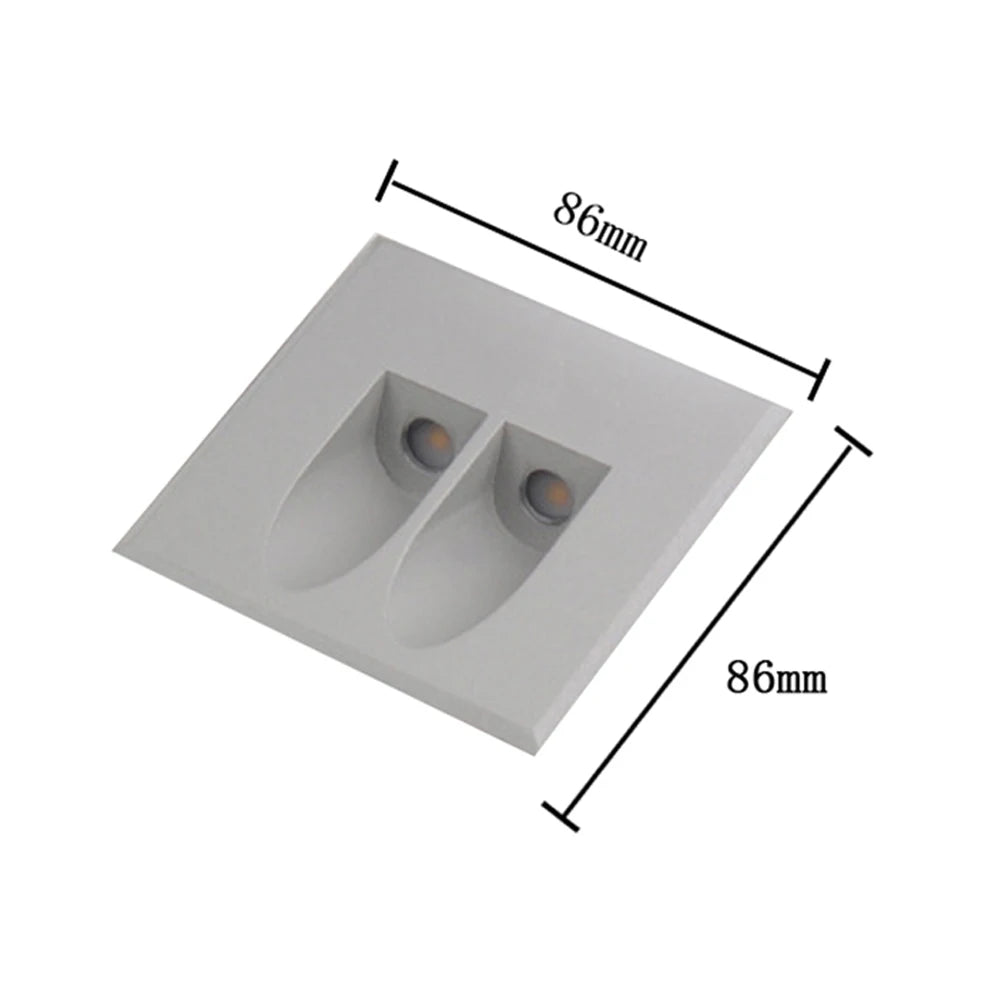 SANDIY Motion Sensor LED Step Wall Light – Waterproof Outdoor LED Step Wall Light Vue Switch Control China Mainland Warm White (2700-3500K)|3W