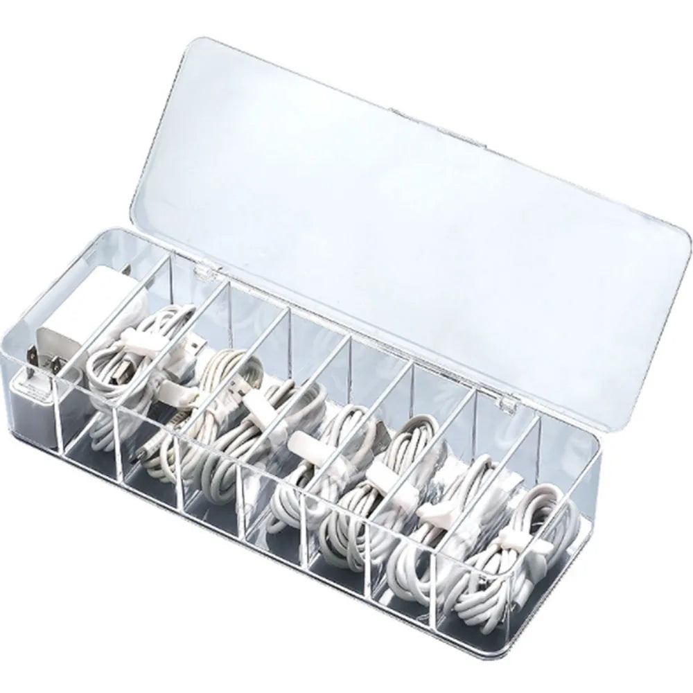 Cable Storage Box Power Strip Wire Case Anti Dust Charger Socket Organizer Network Line Storage Bin Charger Wire Management Vue