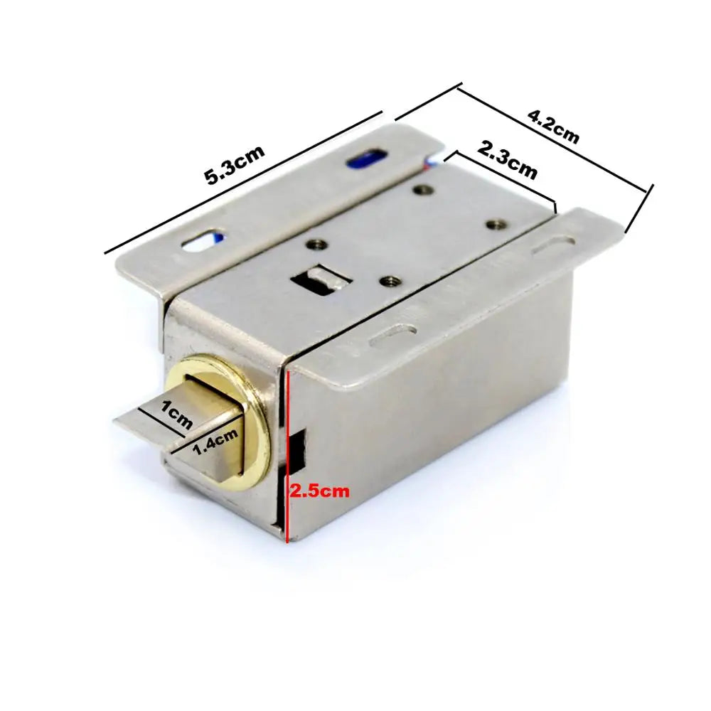 Electronic Door Lock Catch Door Gate 12V 0.4A Release Assembly Solenoid Access Control Lock Vue