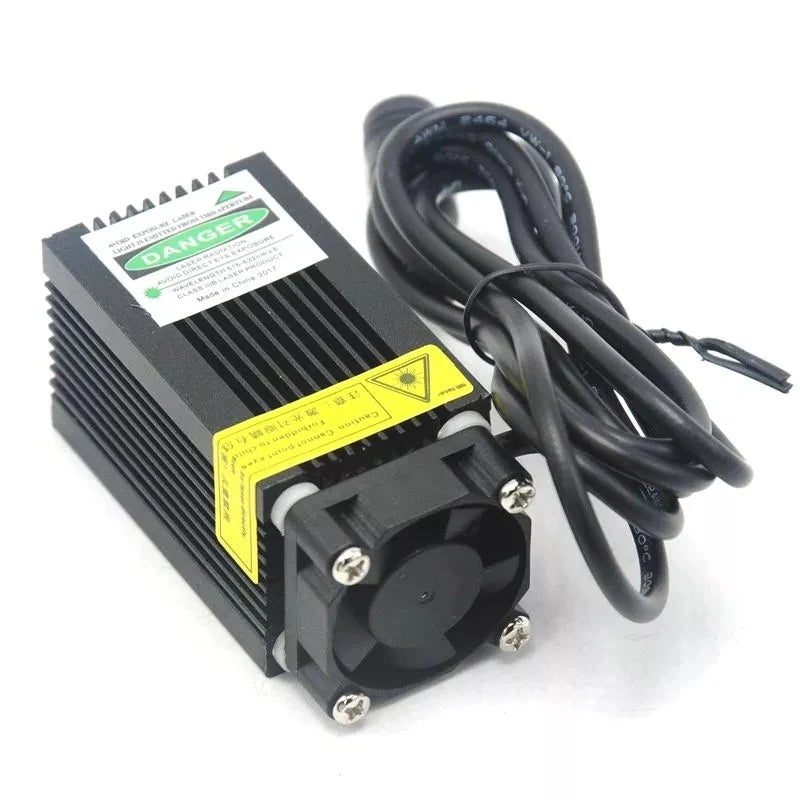 Powerful 532nm 100mW 33x55mm Green Laser Diode Module Dot Lights LED Light With 12V Adapter Vue EU Plug