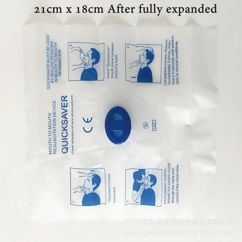 5/10Pcs Portable Disposable CPR Mask Mouth To Mouth Quick Save For Travel Outdoor Camp First Aid Emergency Kits Accessories Vue