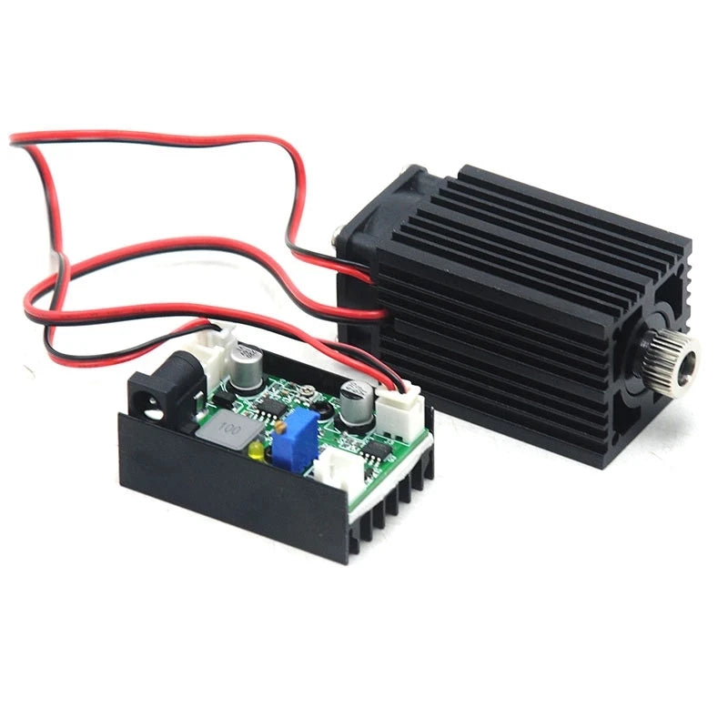 Focusable 850nm 1W 1000mw IR Infrared Diode Laser Adjusted Dot Module 12V w/ Fan Cooling TTL Modulation 3350mm Vue