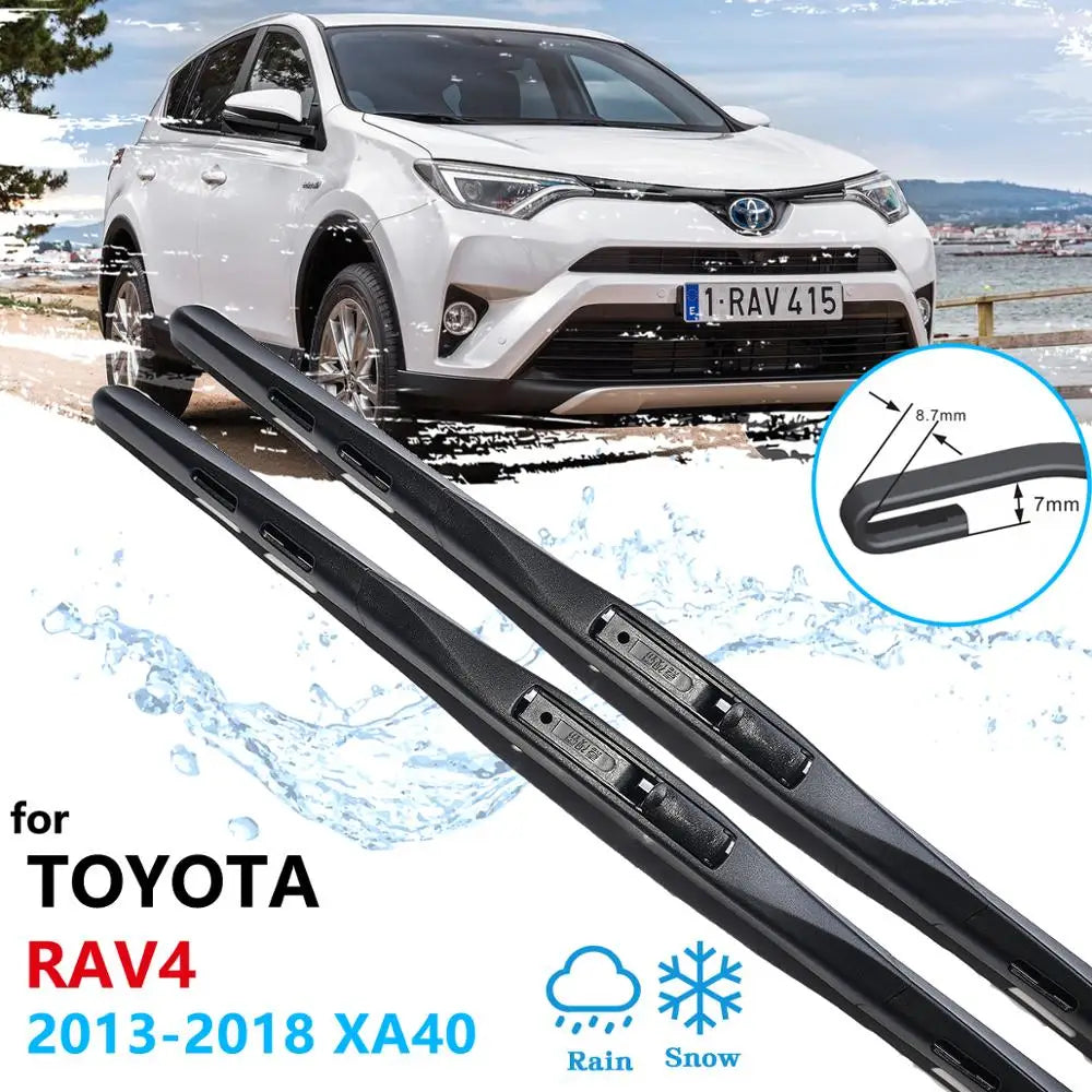 Car Wiper Blade for Toyota Rav4 XA40 2013~2018 RAV 4 40 Front Windscreen Windshield Wipers Car Accessories 2014 2015 2016 2017 Vue