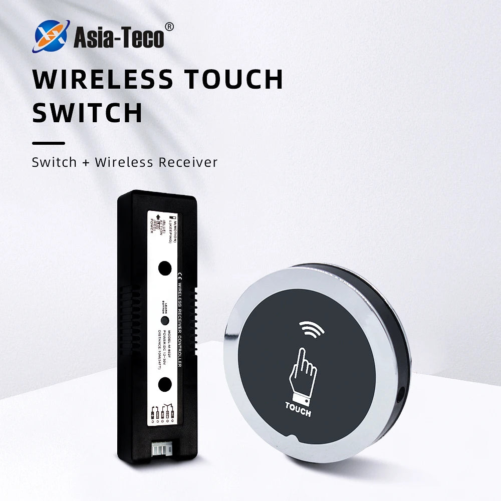 Automatic Door Wireless 2.4G Touch Switch Sliding Door Exit Button Release Button Switch Door Opener Access Control System Vue Default Title