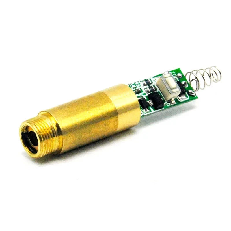INDUSTRIAL 532nm 10mW Green Laser DOT Module Diode w Driver 3.7V Vue
