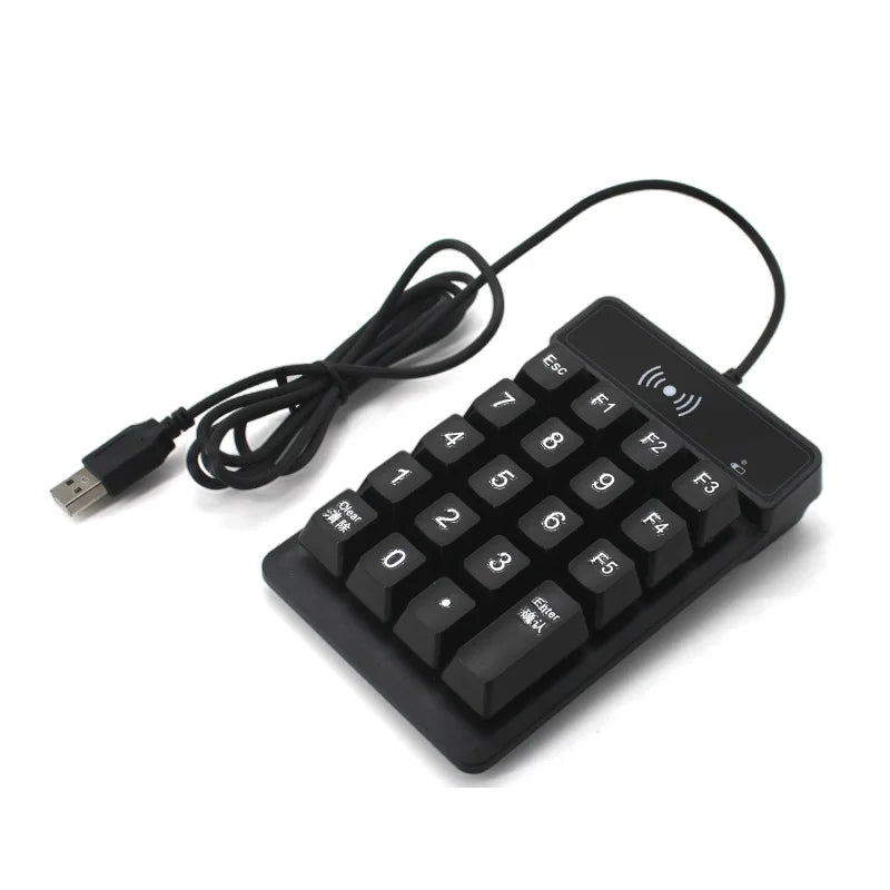 RFID 13.56Mhz Numeric Keypad Reader 14443A USB Interface Vue
