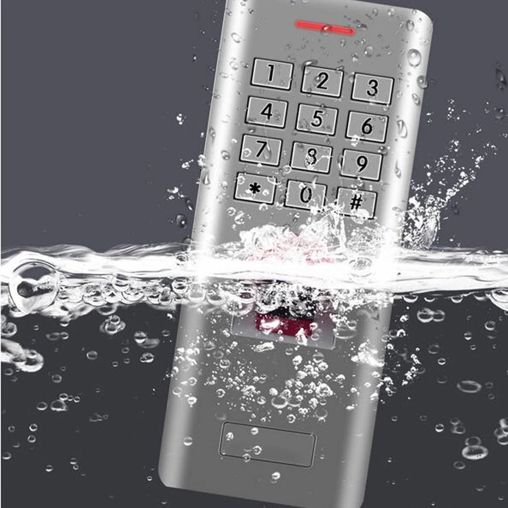 Standalone Fingerprint Password Keypad Access Control Reader for Security Door Lock System Gate Opener IP66 1000 Users Vue