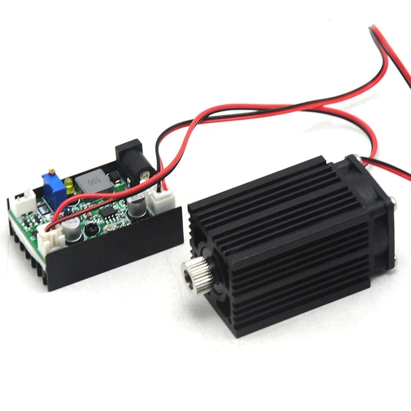 Focusable 850nm 1W 1000mw IR Infrared Diode Laser Adjusted Dot Module 12V w/ Fan Cooling TTL Modulation 3350mm Vue Default Title
