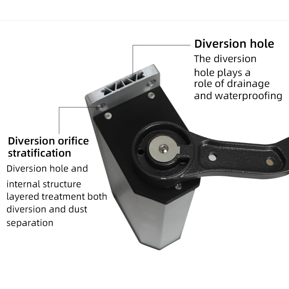 AC100-240V Automatic Gate Door Opener Side Mounted Rainproof Metal 90 Degree Electric Swing Door Operator Pull Arm Opener Vue