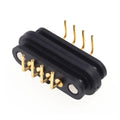 5 Pair Spring-Loaded Magnetic Pogo pin connector 4 pin Pitch 2.5 mm Through Hole Angled Male Female 2A 36V DC Power Charge Probe Vue Default Title