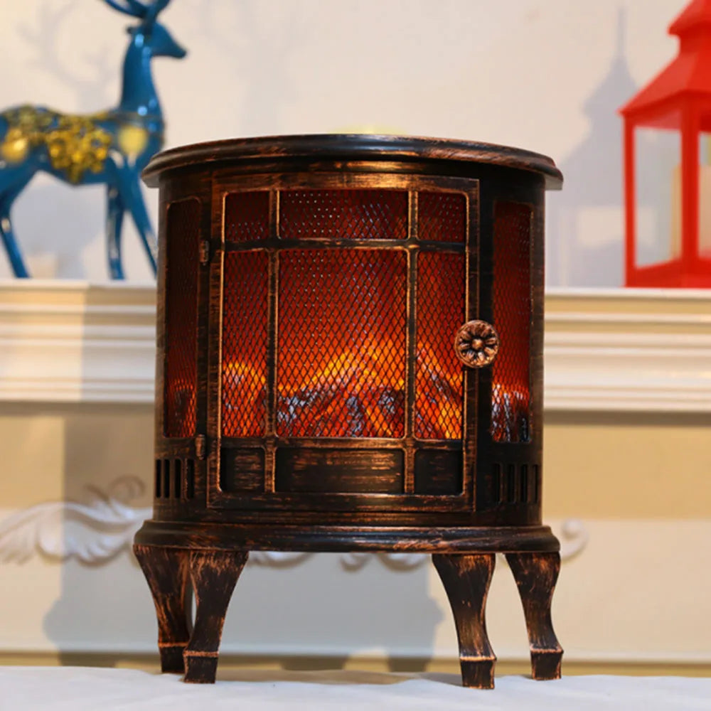 Simulated Fire Lantern Outdoor Decoration LED Flame Lamp New Fireplace Fireplace Lantern Ornaments Christmas Scene Vue