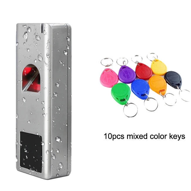 Metal Biometric Fingerprint Standalone Access Control System Rfid 125khz Reader Door Access Control Waterproof IP66 1000 Users Vue SF1 10 ID key