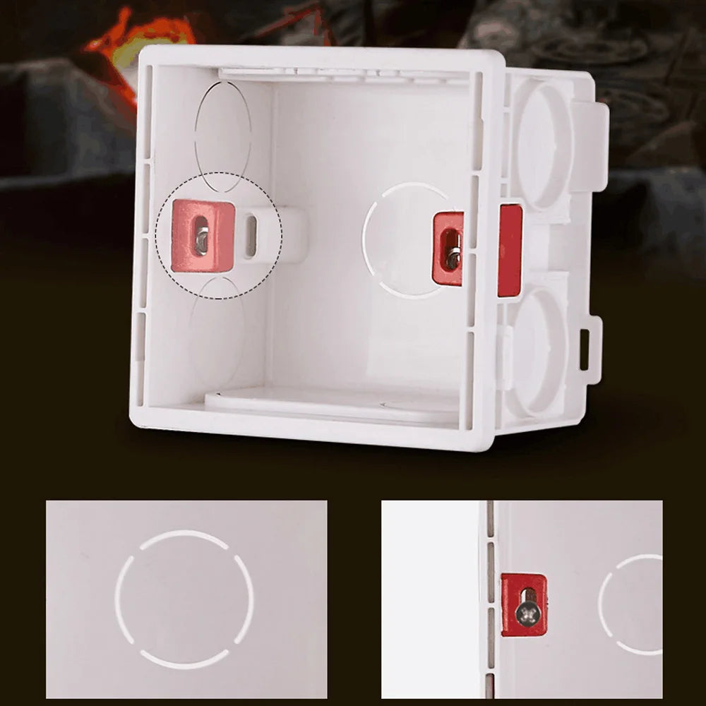 SANDIY 86-Type Embedded Wall Junction Box – Switch Socket Cassette Electrical Junction Box Vue