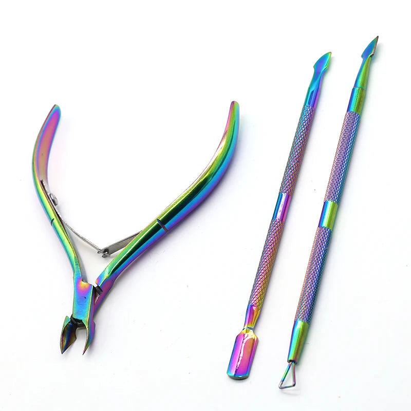 Nail Cuticle Nipper Scissors Stainless Steel Manicure Colorful Clipper Dead Skin Remover Pedicure Eagle Beak Pliers Vue