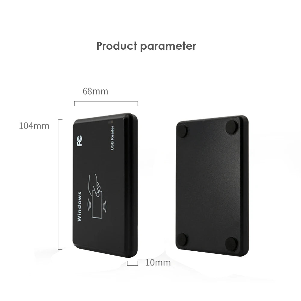 USB Desktop 125Khz RFID Card Reader Sensor EM4100 Smart Proximity Card USB Reader no drive device EM ID Card for Access Control Vue