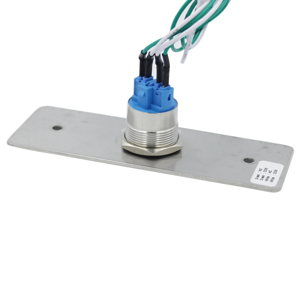 86*86mm IP65 Waterproof switch Door Exit Button Release Push Switch Stainless Steel Alloy exit button Vue