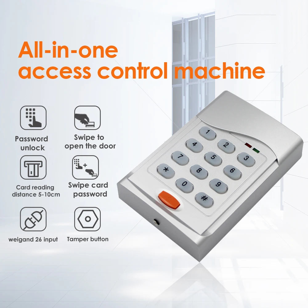RFID Access Control reader Standalone Access Keypad 600 user 125khz Controller digital panel Door Lock Card Reader Keypad Vue