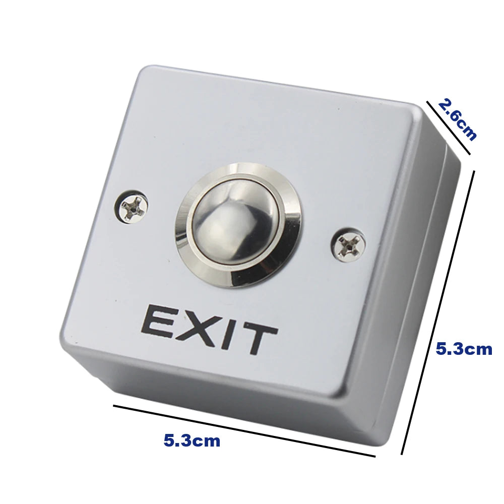 Z53D3 Zinc Alloy Exit Button Switch NO/NC/COM Push Exit Door Release Button Switch Access Control exit button Vue