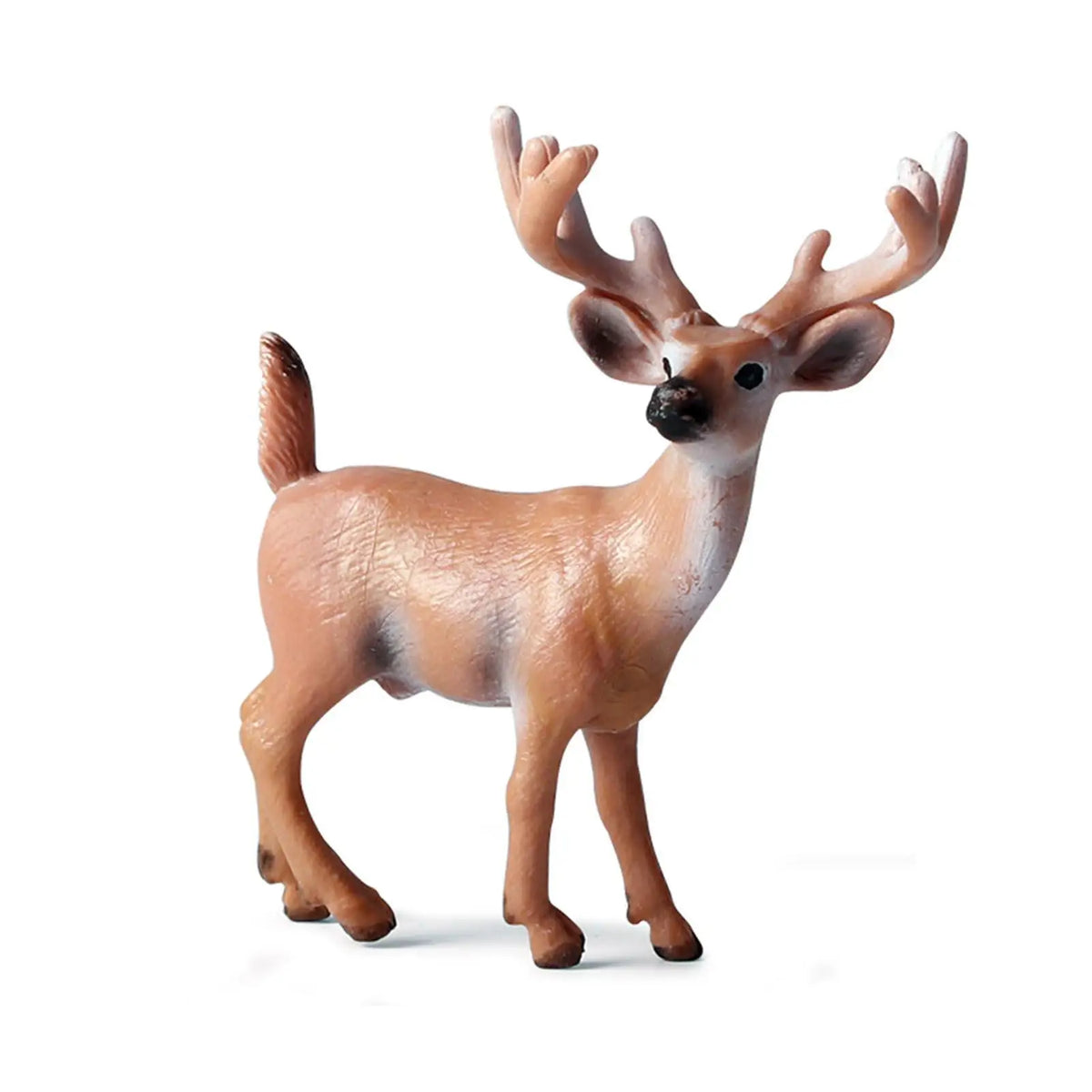 6PCS Christmas Simulation Elk Model Ornaments Washable Cartoon Animals Craft Ornaments Xmas Decor for Forest Party Decoration Vue