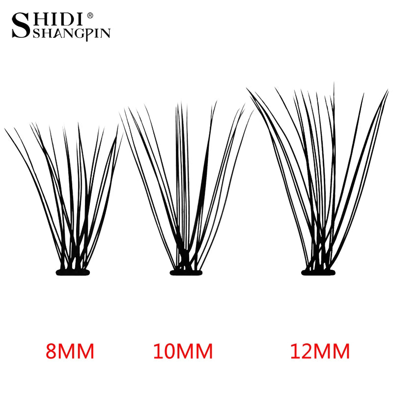 SHIDISHANGPIN 60 PCS Eyelashes 0.1mm Individual Eyelashes C Curl 8 10 12mm Lashes Individual Lashes Makeup Eyelash Extension Vue