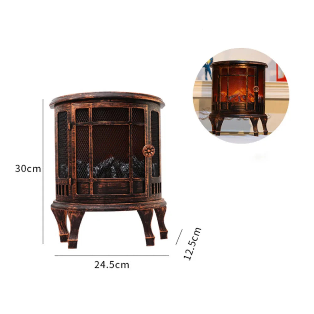 Simulated Fire Lantern Outdoor Decoration LED Flame Lamp New Fireplace Fireplace Lantern Ornaments Christmas Scene Vue
