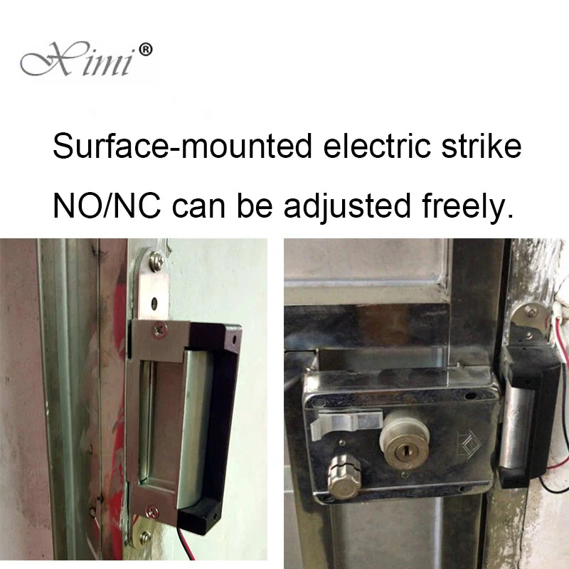 ANSI Original DC12V Stainless Steel Sturdiness Narrow Frame Fail Secure Standard Electric Strike Lock Electronic Door Lock Vue