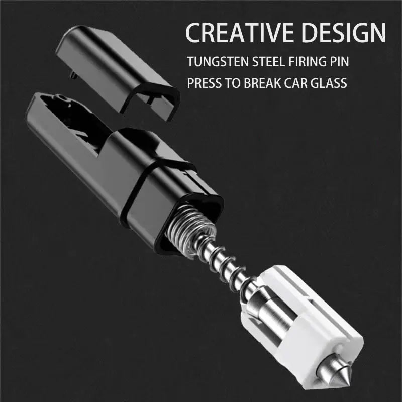 Mini Portable Car Safery Hammer Emergency Window Breaker Escape In Water Keychain Outdoor Survival EDC Tool Self Defense Gift Vue
