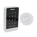 125Khz RFID Access Control Machine Keypad digital touch panel Reader Backlight Touch Screen Standalone Access Control syetem Vue AC and 10 ID cards