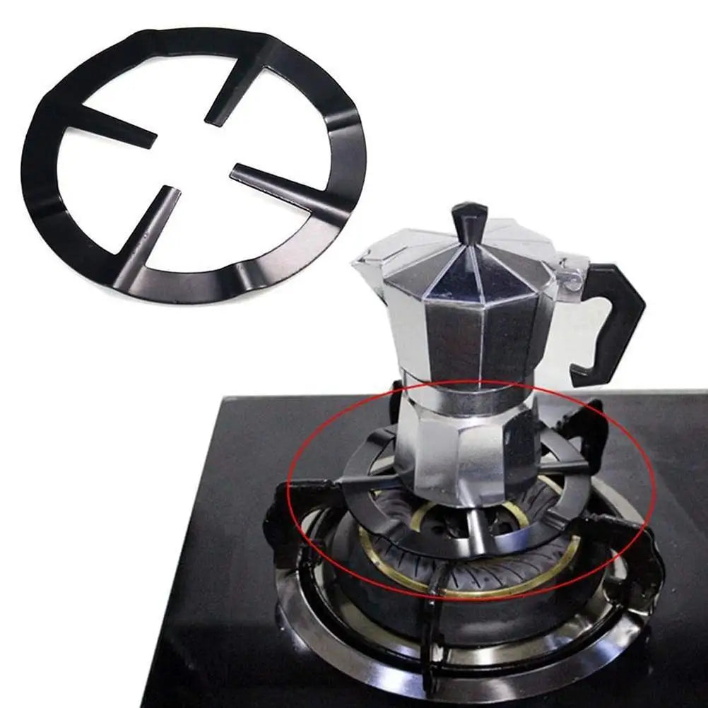 Moka Pot Stove Stand Steel Coffee Pot Holder Gas Range Support Ring Burner Grate Gas Hob Rack Kitchen Accessories Vue