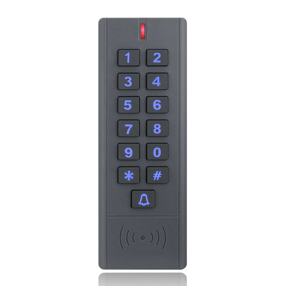 DC12V-24V 125Khz RFID Access Control Reader 1000 User Proximity Entry Door Waterproof Manger Card A9-S Vue