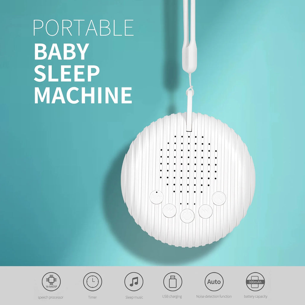Baby White Noise Machine USB Rechargeable Timed Shutdown Sound Machine Sleep Soother Relaxation Monitor For Baby Adult Office Vue Default Title