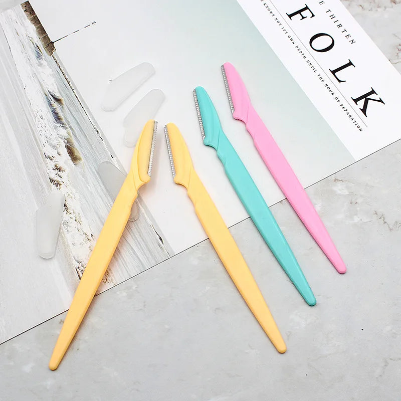 3/6/9PCS Eyebrow Trimmer Hair Remover Facial Razor Blades Shaver Sharp Portable Set Makeup Tool Kit Vue