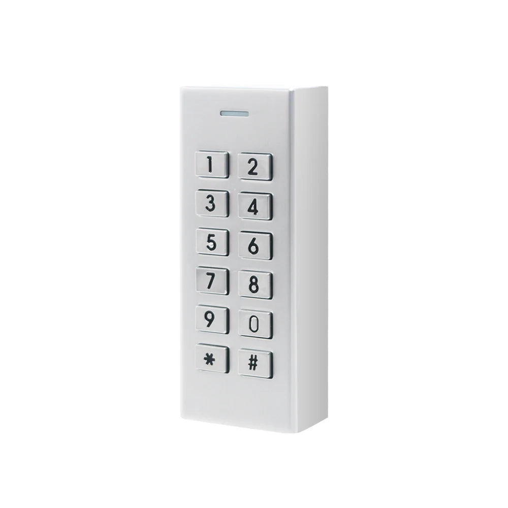Mini smallest 1000 user Pin password Waterproof IP66 Door Lock opener Access Controller Keypad Door Entry access control reader Vue silver