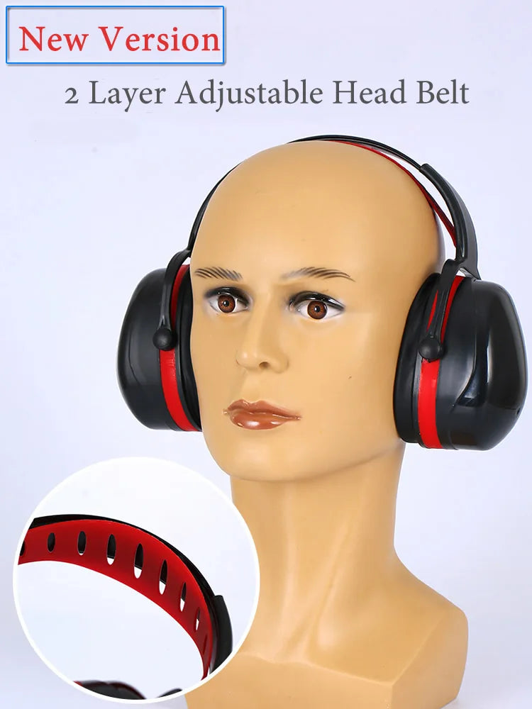 High Quality Anti-Noise Adjustable Head Earmuff SNR-35dB Ear Protector For Work Study Shooting Woodwork Hearing Protection Vue
